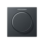 JUNG A1540BFKO5ANM Abdeckung mit Lichtleiter für KNX Drehsensor 1fach, mit Lichtleiter, Thermoplast lackiert, Serie A, anthrazit matt 