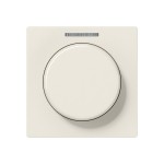 JUNG A1540KO5 Abdeckung mit Lichtleiter für KNX Drehsensor 1fach, mit Lichtleiter, Duroplast, Serie AS, weiß 