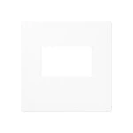 JUNG A1569USBWW 1fach, Thermoplast, Serie AS/A, alpinweiß, senkrechte und waagerechte Montage 