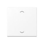 JUNG A1700BFPWWM LB-Management Taster 1fach, mit Pfeilsymbolen, Thermoplast lackiert, Serie A, schneeweiß matt 