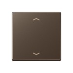 JUNG A1700PMO LB-Management Taster 1fach, mit Pfeilsymbolen, Duroplast lackiert, Serie A, mokka 