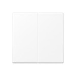 JUNG A1702BFWWM LB-Management Taster 2fach, Thermoplast lackiert, Serie A, schneeweiß matt 