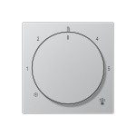 JUNG A1749BFAL Abdeckung für Thermostat, Thermoplast lackiert, Serie A, aluminium 