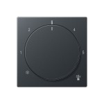 JUNG A1749BFANM Abdeckung für Thermostat, Thermoplast lackiert, Serie A, anthrazit matt 