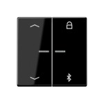 Jung A1751BFPBTSW LB-ManagementTimer Universal Bluetooth® Pfeile Thermoplast Serie A schwarz 