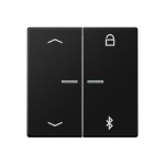 Jung A1751BFPBTSWM LB-ManagementTimer Universal Bluetooth® Pfeile Thermoplast lackiert Serie A graphitschwarz matt 