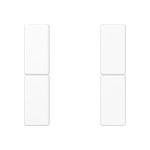 JUNG A502TSAWW Tastensatz, F50, Thermoplast, Serie AS/A, alpinweiß 