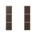 JUNG A503TSAMO Tastensatz, F50, Thermoplast lackiert, Serie A, mokka 