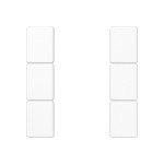 JUNG A503TSAWW Tastensatz, F50, Thermoplast, Serie AS/A, alpinweiß 