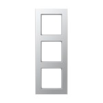 JUNG A5583BFAL Rahmen 3fach, A 550, Thermoplast lackiert, aluminium, senkrechte und waagerechte Montage 