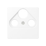 JUNG A561BFPLSATWWM Abdeckung für Universal-Sat/BK-Dosen 1fach, Thermoplast lackiert, Serie A, schneeweiß matt 