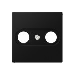 JUNG A561BFPLTVSWM Abdeckung für Antennendosen 1fach, Thermoplast lackiert, Serie A, graphitschwarz matt 