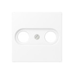 JUNG A561BFPLTVWWM Abdeckung für Antennendosen 1fach, Thermoplast lackiert, Serie A, schneeweiß matt 