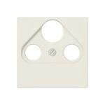 JUNG A561PLSAT Abdeckung für Universal-Sat/BK-Dosen 1fach, Duroplast, Serie AS, weiß 