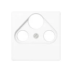 JUNG A561PLSATWW Abdeckung für Universal-Sat/BK-Dosen 1fach, Duroplast, Serie AS/A, alpinweiß 