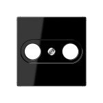 JUNG A561PLTVSW Abdeckung für Antennendosen 1fach, Duroplast, Serie A, schwarz 