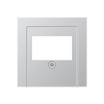 JUNG A569PLTAL Abdeckung für TAE-Anschlussdosen, 1fach, Duroplast lackiert, Serie A, aluminium 