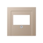 JUNG A569PLTCH Abdeckung für TAE-Anschlussdosen, 1fach, Duroplast lackiert, Serie A, champagner 