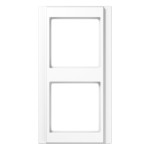 Jung A582WW Rahmen 2-fach senkrechte und waagerechte Montage Duroplast A 500 alpinweiß 