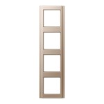 Jung A584CH Rahmen 4-fach senkrechte und waagerechte Montage A 500 champagner 