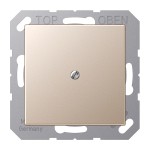 JUNG A590ACH Leitungsauslass mit Zugentlastung, Duroplast lackiert, Serie A, champagner 