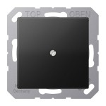 JUNG A590BFASWM Leitungsauslass mit Zugentlastung, Thermoplast lackiert, Serie A, graphitschwarz matt 