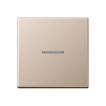 JUNG A590KO5CH Wippe 1fach, mit Lichtleiter, Duroplast lackiert, Serie A, champagner 