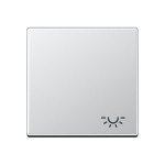 JUNG A590LAL Wippe 1fach, Symbol Licht, Duroplast lackiert, Serie A, aluminium 