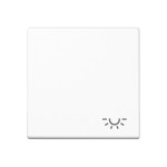 JUNG A590LWW Wippe 1fach, Symbol Licht, Duroplast, Serie A, alpinweiß 