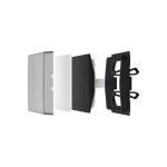 JUNG A590NAGL Transparente Wippe 1fach, mit Schriftfeld, Thermoplast, Serie A, transparent 