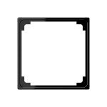 JUNG A590ZSW Zwischenrahmen 50 x 50 mm, Thermoplast, schwarz, senkrechte und waagerechte Montage 