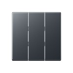 JUNG A593BFANM Wippe 3fach, Thermoplast lackiert, Serie A, anthrazit matt 