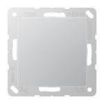 JUNG A594-0AL Blind-Abdeckung (gerastet), Thermoplast lackiert, Serie A, aluminium 