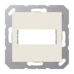 JUNG A594-1915 Abdeckung für 1 D-Subminiatur-Steckverbinder, 9-/15-polig 1fach, Thermoplast, Serie AS, weiß 