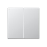 JUNG A595AL Wippe 2fach, Duroplast lackiert, Serie A, aluminium 