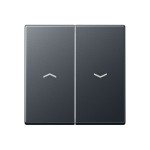 JUNG A595BFPANM Wippe 2fach, mit Pfeilsymbolen, Thermoplast lackiert, Serie A, anthrazit matt 