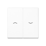 JUNG A595BFPWW Wippe 2fach, mit Pfeilsymbolen, Thermoplast, Serie A, alpinweiß 