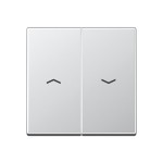 JUNG A595PAL Wippe 2fach, mit Pfeilsymbolen, Duroplast lackiert, Serie A, aluminium 