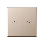 JUNG A595PCH Wippe 2fach, mit Pfeilsymbolen, Duroplast lackiert, Serie A, champagner 