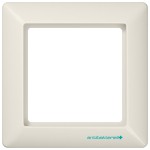JUNG ABAS581 Rahmen 1fach, AS 500 antibakteriell, IP 44, Duroplast antibakteriell, weiß, senkrechte und waagerechte Montage 