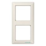 JUNG ABAS582 Rahmen 2fach, AS 500 antibakteriell, IP 44, Duroplast antibakteriell, weiß, senkrechte und waagerechte Montage 