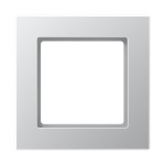 JUNG AC581AL Rahmen 1fach, A CREATION, Duroplast lackiert, aluminium, senkrechte und waagerechte Montage 