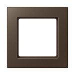 JUNG AC581MO Rahmen 1fach, A CREATION, Duroplast lackiert, mokka, senkrechte und waagerechte Montage 