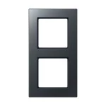 JUNG AC582BFANM Rahmen 2fach, A CREATION, Thermoplast lackiert, anthrazit matt, senkrechte und waagerechte Montage 