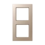 JUNG AC582CH Rahmen 2fach, A CREATION, Duroplast lackiert, champagner, senkrechte und waagerechte Montage 