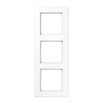 JUNG AC583BFWW Rahmen 3fach, A CREATION, Thermoplast, alpinweiß, senkrechte und waagerechte Montage 