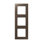 JUNG AC583MO Rahmen 3fach, A CREATION, Duroplast lackiert, mokka, senkrechte und waagerechte Montage 