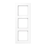 JUNG AC583WW Rahmen 3fach, A CREATION, Duroplast, alpinweiß, senkrechte und waagerechte Montage 