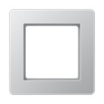 JUNG AF581BFAL Rahmen 1fach, A FLOW, Thermoplast lackiert, aluminium, senkrechte und waagerechte Montage 