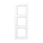 JUNG AF583BFWW Rahmen 3fach, A FLOW, Thermoplast, alpinweiß, senkrechte und waagerechte Montage 